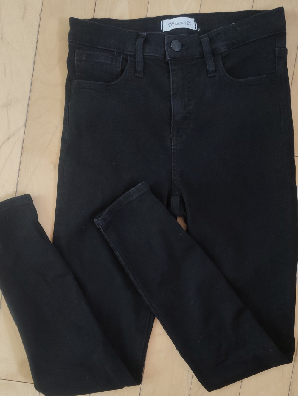 Madewell Black "Roadtripper" Skinny Jeans